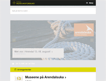 Tablet Screenshot of museumsforbundet.no